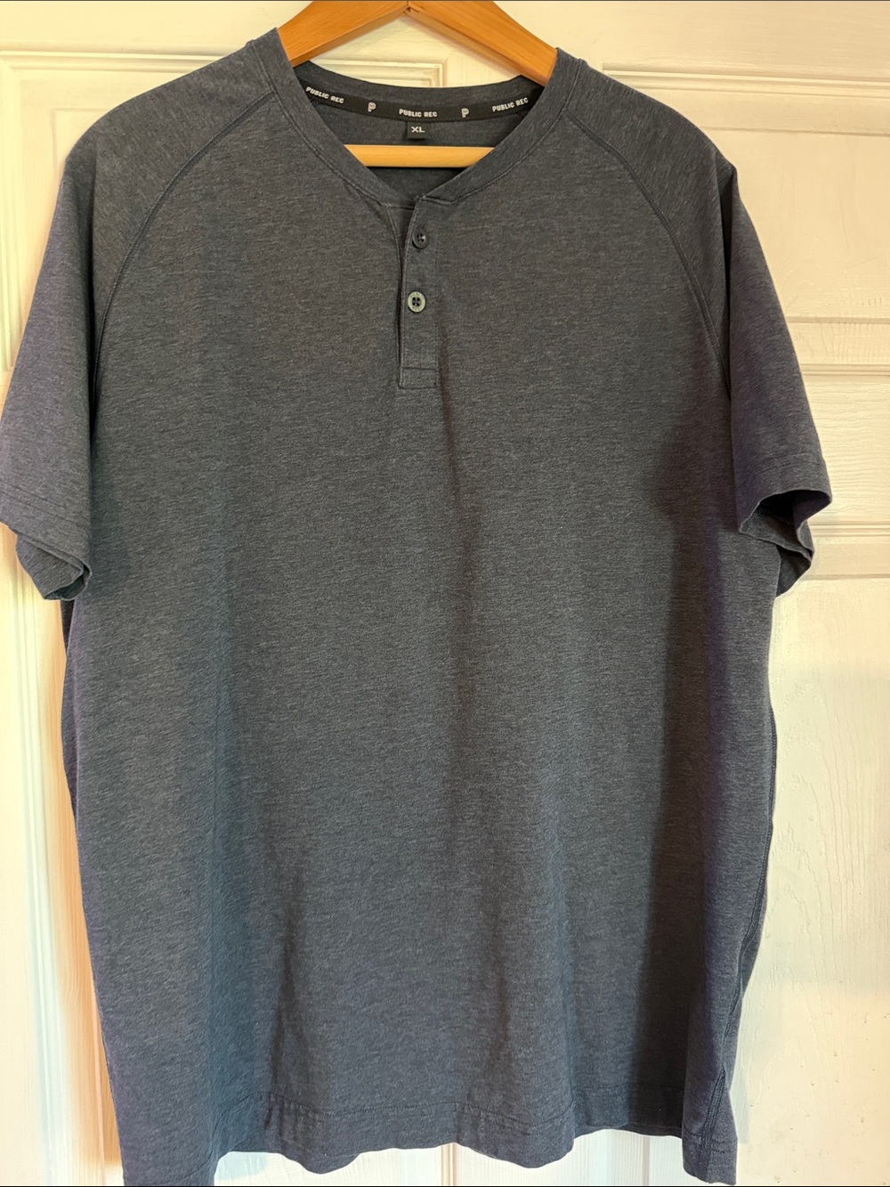 Men’s navy Henley Polo Shirt